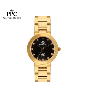 นาฬิกาข้อมือ PARIS POLO CLUB PPC-DF05-GD-BK JOAN SOLEIL CLASSIC GOLD / BLACK	