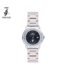 นาฬิกาข้อมือ PARIS POLO CLUB PPC-DC27-BK ÉTOILE DIAMOND RING DATE BLACK	
