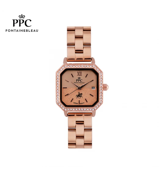 นาฬิกาข้อมือ PARIS POLO CLUB PPC-DI06-RG DORÉE NOVEL FACE DATE ROSEGOLD	