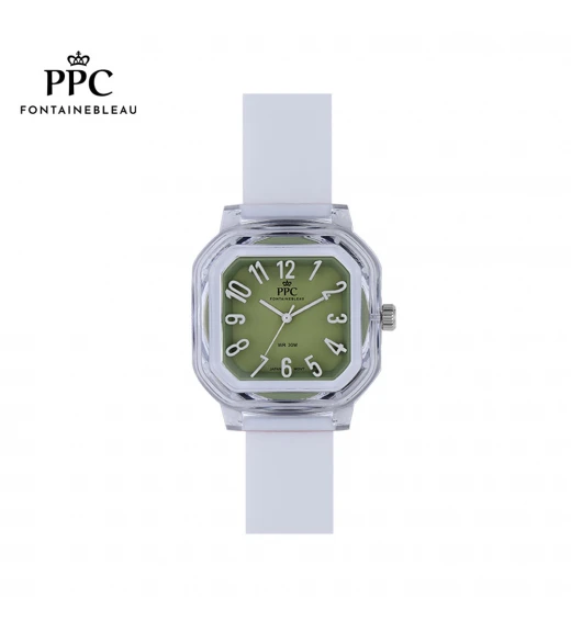 นาฬิกาข้อมือ PARIS POLO CLUB PPC-DC49A-WE-GN JEUNESSE VIVID 38 MM WHITE / GREEN	