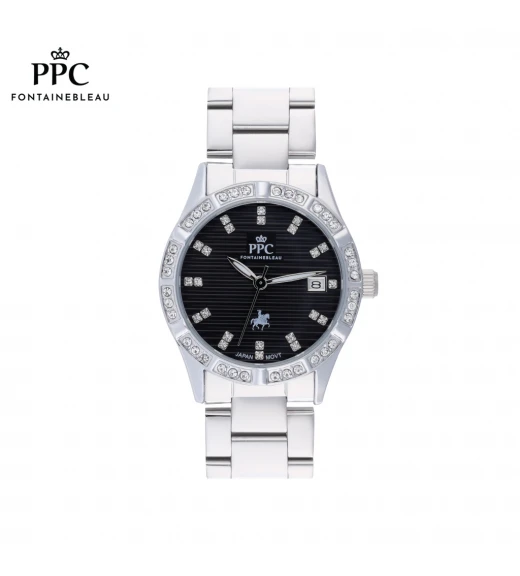 นาฬิกาข้อมือ PARIS POLO CLUB PPC-DF09-BK ÉTOILE LUSTRE DATE BLACK	