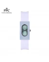 นาฬิกาข้อมือ PARIS POLO CLUB PPC-DF03-WE-PGN DORÉE OVALE CARRÉ MODERN  WHITE / PISTACHIO GREEN	