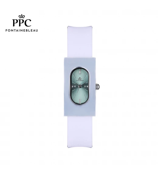 นาฬิกาข้อมือ PARIS POLO CLUB PPC-DF03-WE-PGN DORÉE OVALE CARRÉ MODERN  WHITE / PISTACHIO GREEN	