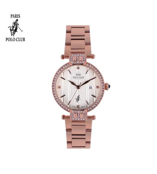 นาฬิกาข้อมือ PARIS POLO CLUB PPC-DC32-RG-WE ÉTOILE RUBAN DIAMOND ROSEGOLD / WHITE	