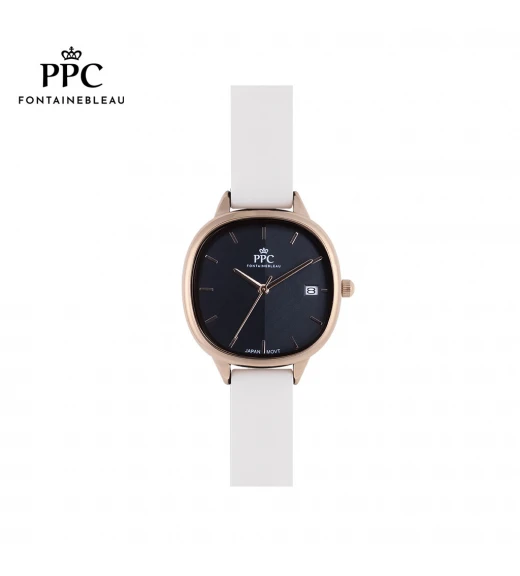 นาฬิกาข้อมือ PARIS POLO CLUB PPC-DF01-WE-BK JEUNESSE LUNE 31 MM WHITE / BLACK	