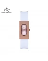 นาฬิกาข้อมือ PARIS POLO CLUB PPC-DF03-WE-PK DORÉE OVALE CARRÉ MODERN WHITE / PINK	