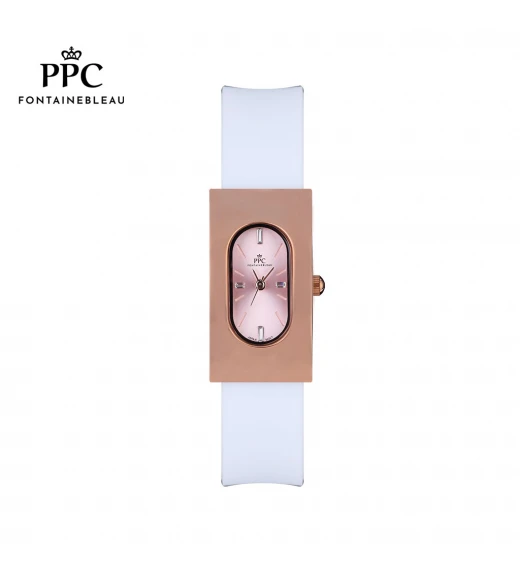 นาฬิกาข้อมือ PARIS POLO CLUB PPC-DF03-WE-PK DORÉE OVALE CARRÉ MODERN WHITE / PINK	