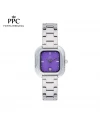 นาฬิกาข้อมือ PARIS POLO CLUB PPC-DF07-VLT DORÉE CORDE DATE VIOLET	