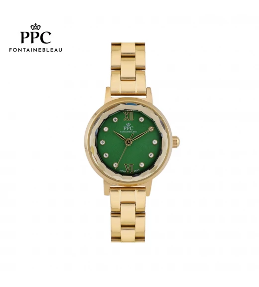 นาฬิกาข้อมือ PARIS POLO CLUB PPC-DI01-GD-MGN ÉTOILE FLEUR DE GOLD / MUD GREEN	