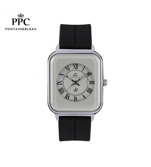 "นาฬิกาข้อมือ PARIS POLO CLUB PPC-DH01-BK-LGY  JEUNESSE QUAD EDGE ROMAN DATE BLACK / LIGHT GREY"	