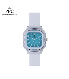 นาฬิกาข้อมือ PARIS POLO CLUB PPC-DC49A-WE-CY JEUNESSE VIVID 38 MM WHITE / CYAN	