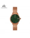 นาฬิกาข้อมือ PARIS POLO CLUB PPC-DI02-RG-GN CANNES HARMONIE DATE ROSEGOLD / GREEN	