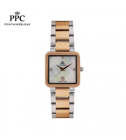 นาฬิกาข้อมือ PARIS POLO CLUB PPC-DH03-SRG-WE DORÉE GOTHIC DATE SILVER ROSEGOLD / WHITE	