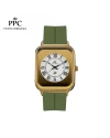 นาฬิกาข้อมือ PARIS POLO CLUB PPC-DH01-GN-GDW JEUNESSE QUAD EDGE ROMAN DATE GREEN / GOLD WHITE	