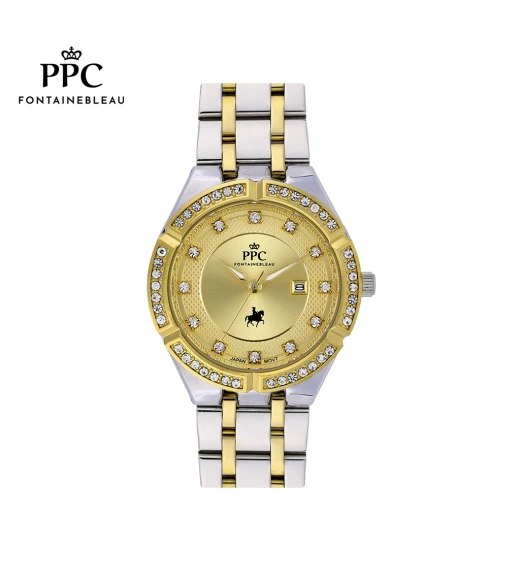 นาฬิกาข้อมือ PARIS POLO CLUB PPC-DF08-SGD-GD ÉTOILE ECLIPSE ROYALE DATE SILVER GOLD / GOLD	