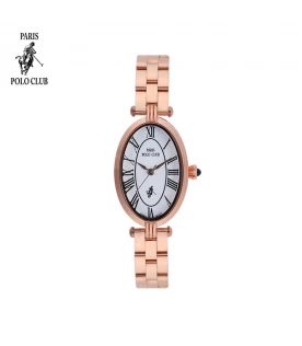 นาฬิกาข้อมือ PARIS POLO CLUB PPC-DC42-RG-WE OVALE CLASSIQUE ROMAN ROSEGOLD / WHITE	