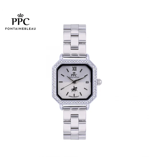 นาฬิกาข้อมือ PARIS POLO CLUB PPC-DI06-WE DORÉE NOVEL FACE DATE WHITE	