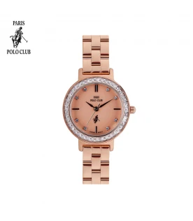 นาฬิกาข้อมือ PARIS POLO CLUB PPC-DC41-RG-OR ÉTOILE CARRÉ DIAMOND ROSEGOLD / ORANGE	