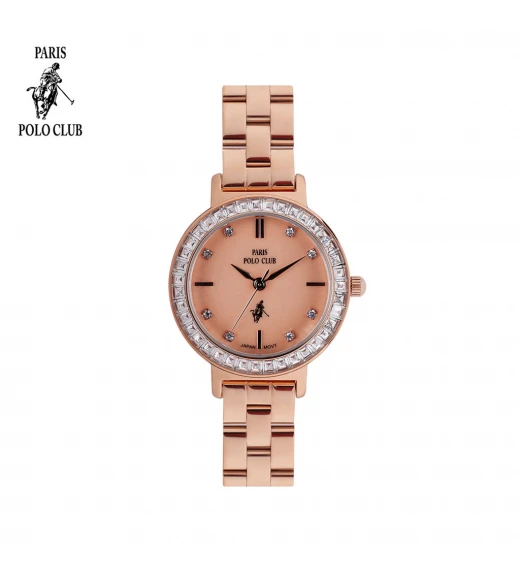 นาฬิกาข้อมือ PARIS POLO CLUB PPC-DC41-RG-OR ÉTOILE CARRÉ DIAMOND ROSEGOLD / ORANGE	