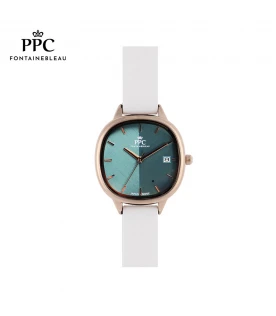 นาฬิกาข้อมือ PARIS POLO CLUB PPC-DF01-WE-GN JEUNESSE LUNE 31 MM WHITE / GREEN	