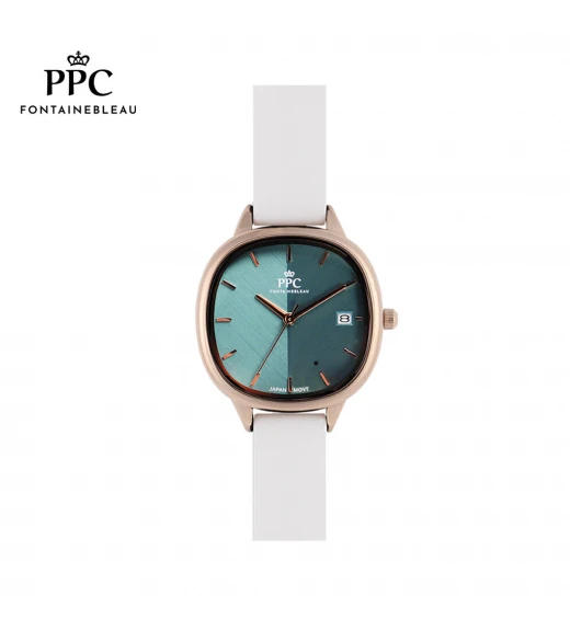 นาฬิกาข้อมือ PARIS POLO CLUB PPC-DF01-WE-GN JEUNESSE LUNE 31 MM WHITE / GREEN	