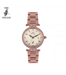 นาฬิกาข้อมือ PARIS POLO CLUB PPC-DC32-RG-WN ÉTOILE RUBAN DIAMOND ROSEGOLD / WINE	
