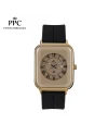 "นาฬิกาข้อมือ PARIS POLO CLUB PPC-DH01-BK-GSD  JEUNESSE QUAD EDGE ROMAN DATE BLACK / GOLD SAND"	