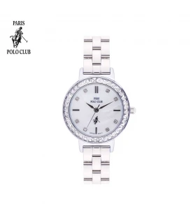 นาฬิกาข้อมือ PARIS POLO CLUB PPC-DC41-WE ÉTOILE CARRÉ DIAMOND WHITE	