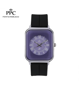 "นาฬิกาข้อมือ PARIS POLO CLUB PPC-DH01-BK-LIC  JEUNESSE QUAD EDGE ROMAN DATE BLACK / LILAC"	