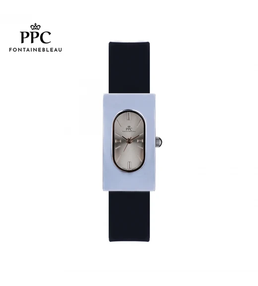 นาฬิกาข้อมือ PARIS POLO CLUB PPC-DF03-BK-GY DORÉE OVALE CARRÉ MODERN BLACK / GREY	