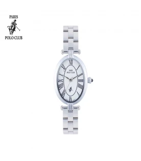 นาฬิกาข้อมือ PARIS POLO CLUB PPC-DC42-WE OVALE CLASSIQUE ROMAN WHITE	