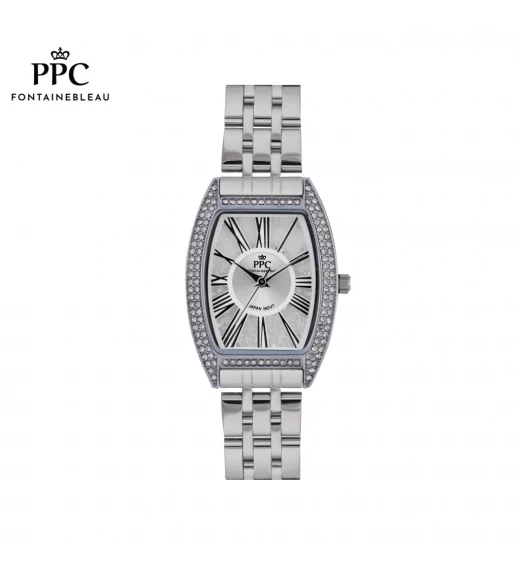 นาฬิกาข้อมือ PARIS POLO CLUB PPC-DF02-WE DORÉE CLARTÉ ROMAN WHITE	