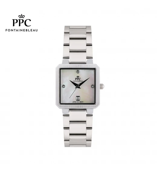 นาฬิกาข้อมือ PARIS POLO CLUB PPC-DH03-WE DORÉE GOTHIC DATE WHITE	