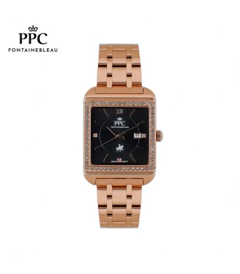 "นาฬิกาข้อมือ PARIS POLO CLUB PPC-DG09-RG-BK  DORÉE DIAMANT CLASSIC DATE ROSEGOLD / BLACK"	