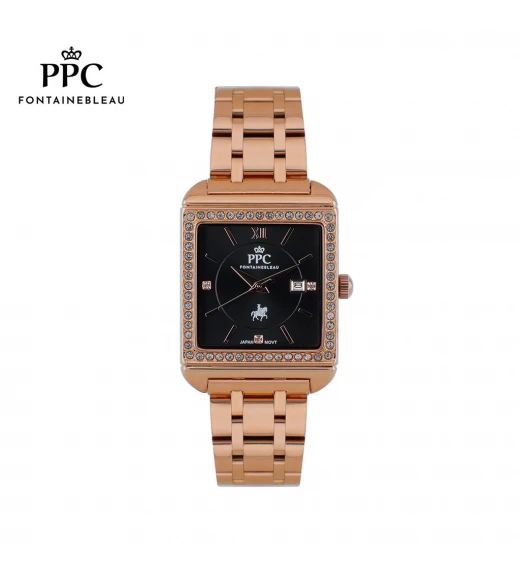 "นาฬิกาข้อมือ PARIS POLO CLUB PPC-DG09-RG-BK  DORÉE DIAMANT CLASSIC DATE ROSEGOLD / BLACK"	