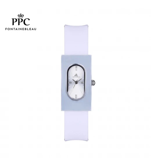 นาฬิกาข้อมือ PARIS POLO CLUB PPC-DF03-WE-WE DORÉE OVALE CARRÉ MODERN WHITE / WHITE	
