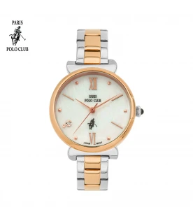 นาฬิกาข้อมือ PARIS POLO CLUB PPC-230703-SRG-WE  SILVERROSEGOLD / WHITE	
