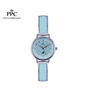 นาฬิกาข้อมือ PARIS POLO CLUB PPC-DJ03-LBU CANNES GLITTER PASTAL LIGHT BLUE	