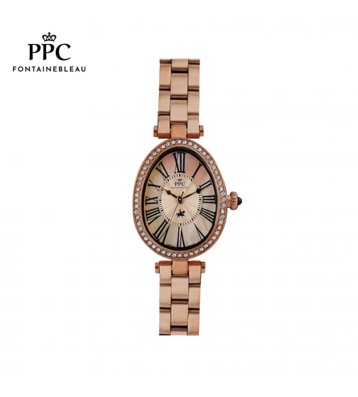 นาฬิกาข้อมือ PARIS POLO CLUB PPC-DG10-RG OVALE ROMAN ROSEGOLD	