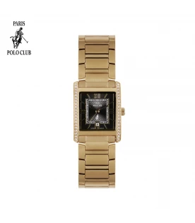 นาฬิกาข้อมือ PARIS POLO CLUB PPC-DC31-GD-BK DORÉE GRAND ROMAN  GOLD / BLACK	