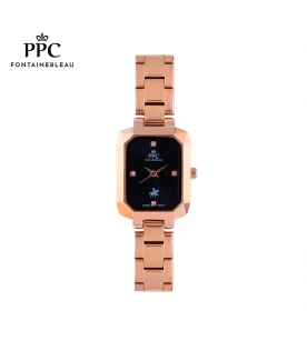 นาฬิกาข้อมือ PARIS POLO CLUB PPC-EA01-RG-BK DORÉE MODERN FACET ROSEGOLD / BLACK	