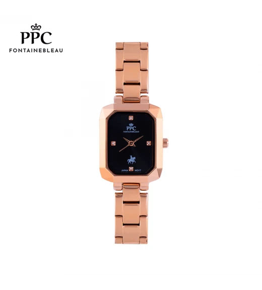 นาฬิกาข้อมือ PARIS POLO CLUB PPC-EA01-RG-BK DORÉE MODERN FACET ROSEGOLD / BLACK	