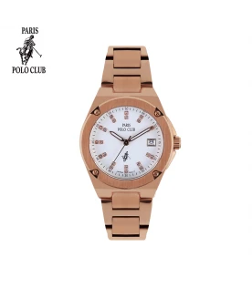 นาฬิกาข้อมือ PARIS POLO CLUB PPC-DC35-RG-WE  ROSEGOLD / WHITE	