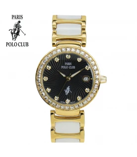 นาฬิกาข้อมือ PARIS POLO CLUB PPC-230705-GD-BK  GOLD / BLACK	