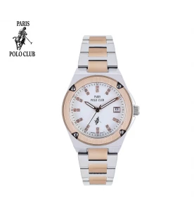 นาฬิกาข้อมือ PARIS POLO CLUB PPC-DC35-SRG-WE  SILVER ROSEGOLD / WHITE	