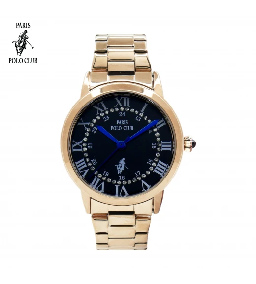 นาฬิกาข้อมือ PARIS POLO CLUB PPC-230603-RG-BK  ROSEGOLD / BLACK	
