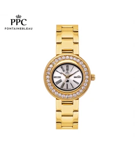 นาฬิกาข้อมือ PARIS POLO CLUB PPC-EA02-GD-WE ÉTOILE ROMAN LUX GOLD / WHITE	
