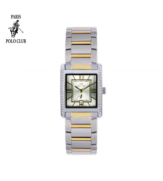 นาฬิกาข้อมือ PARIS POLO CLUB PPC-DC31-SGD-CY DORÉE GRAND ROMAN SILVER GOLD / CYAN	