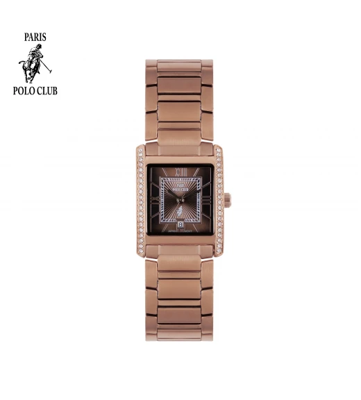 นาฬิกาข้อมือ PARIS POLO CLUB PPC-DC31-RG-BR DORÉE GRAND ROMAN ROSEGOLD / BROWN	