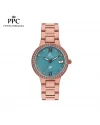 นาฬิกาข้อมือ PARIS POLO CLUB PPC-DF10-RG-CGN ÉTOILE SÉRÉNITÉ DATE ROSEGOLD / CYPRUS GREEN	
